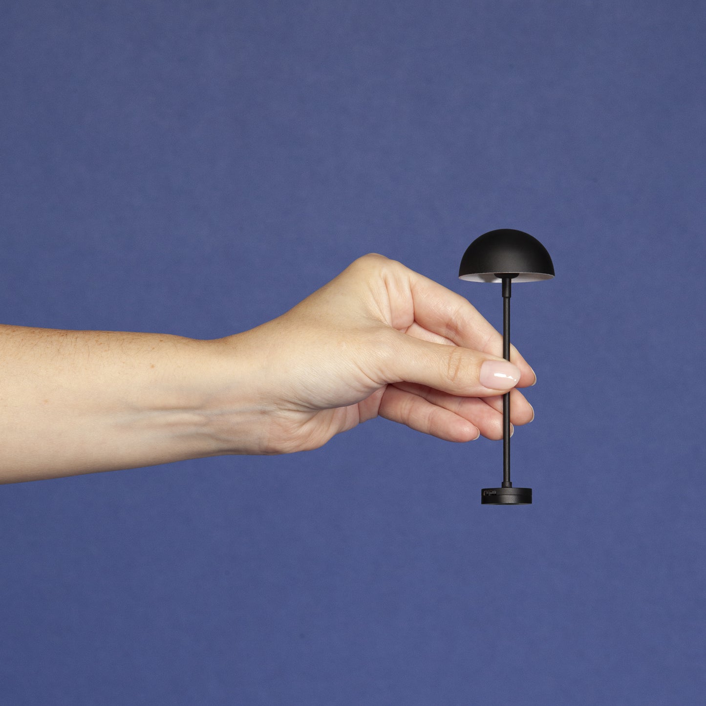 1/12 Scale Miniature Black Mushroom Floor Lamp