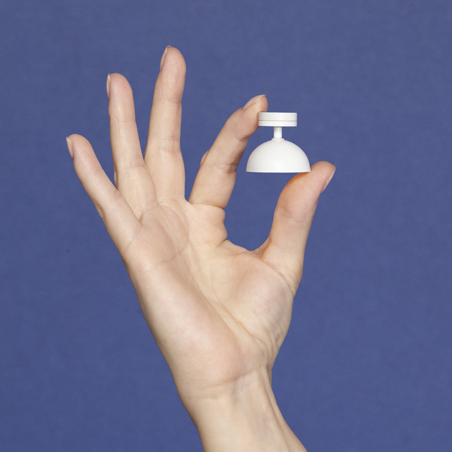 1/12 Scale Miniature White Short Mushroom Ceiling Lamp