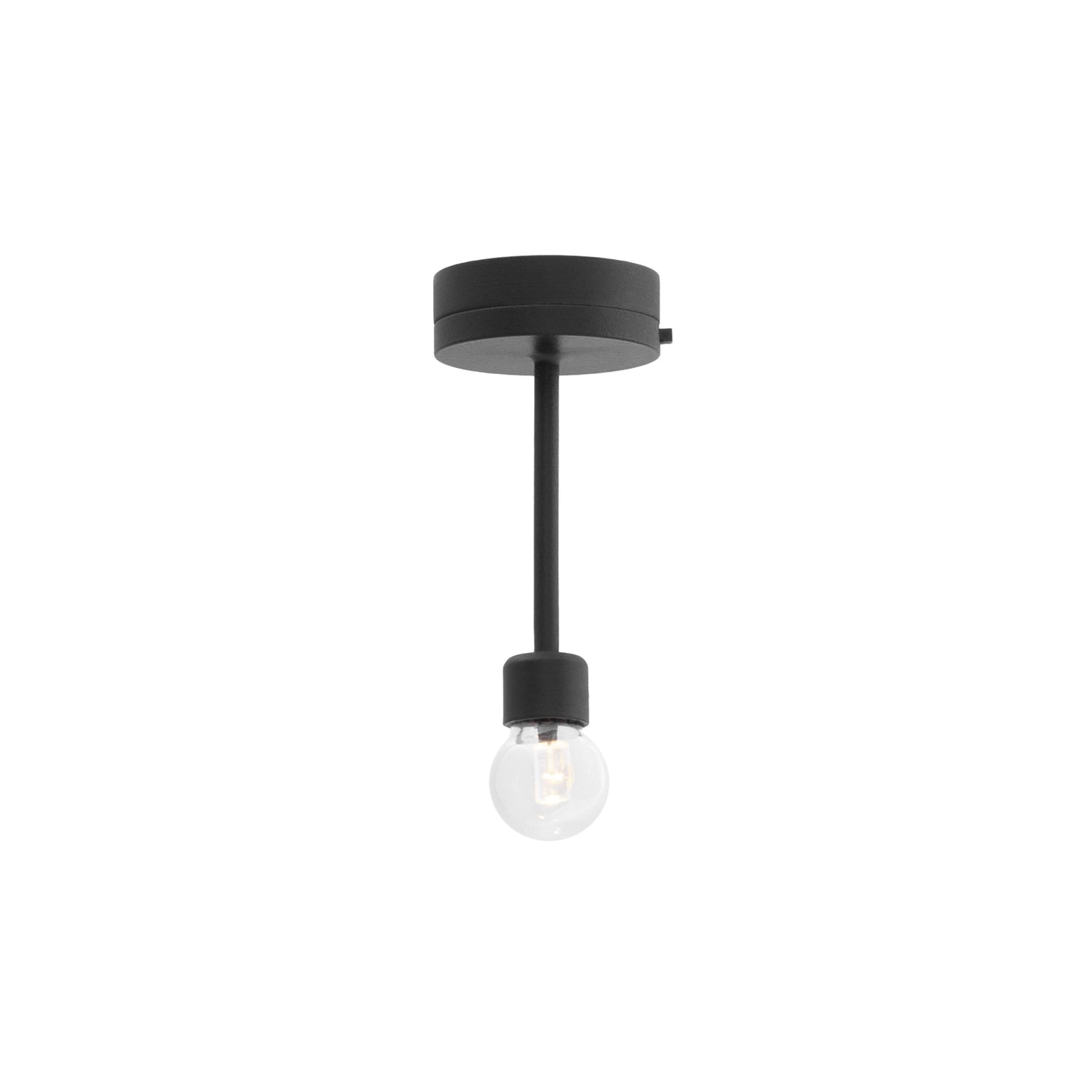 1/12 Scale Miniature Black Tall Lightbulb