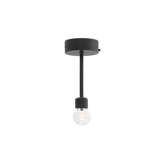 1/12 Scale Miniature Black Tall Lightbulb