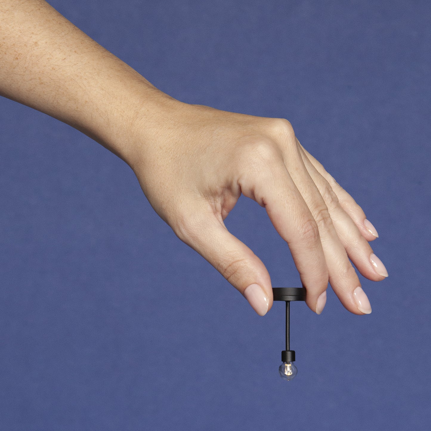 1/12 Scale Miniature Black Tall Lightbulb