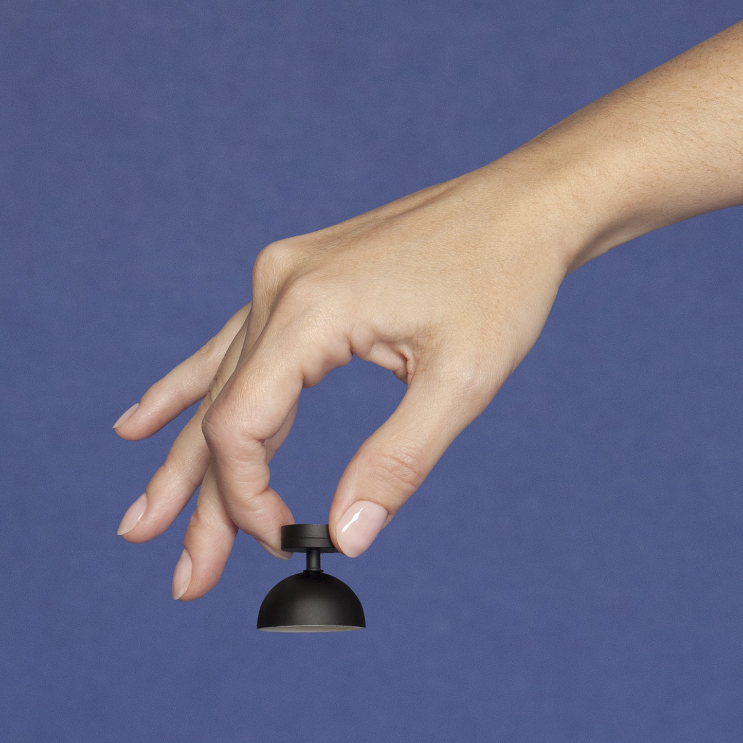 1/12 Scale Miniature Black Short Mushroom Ceiling Lamp
