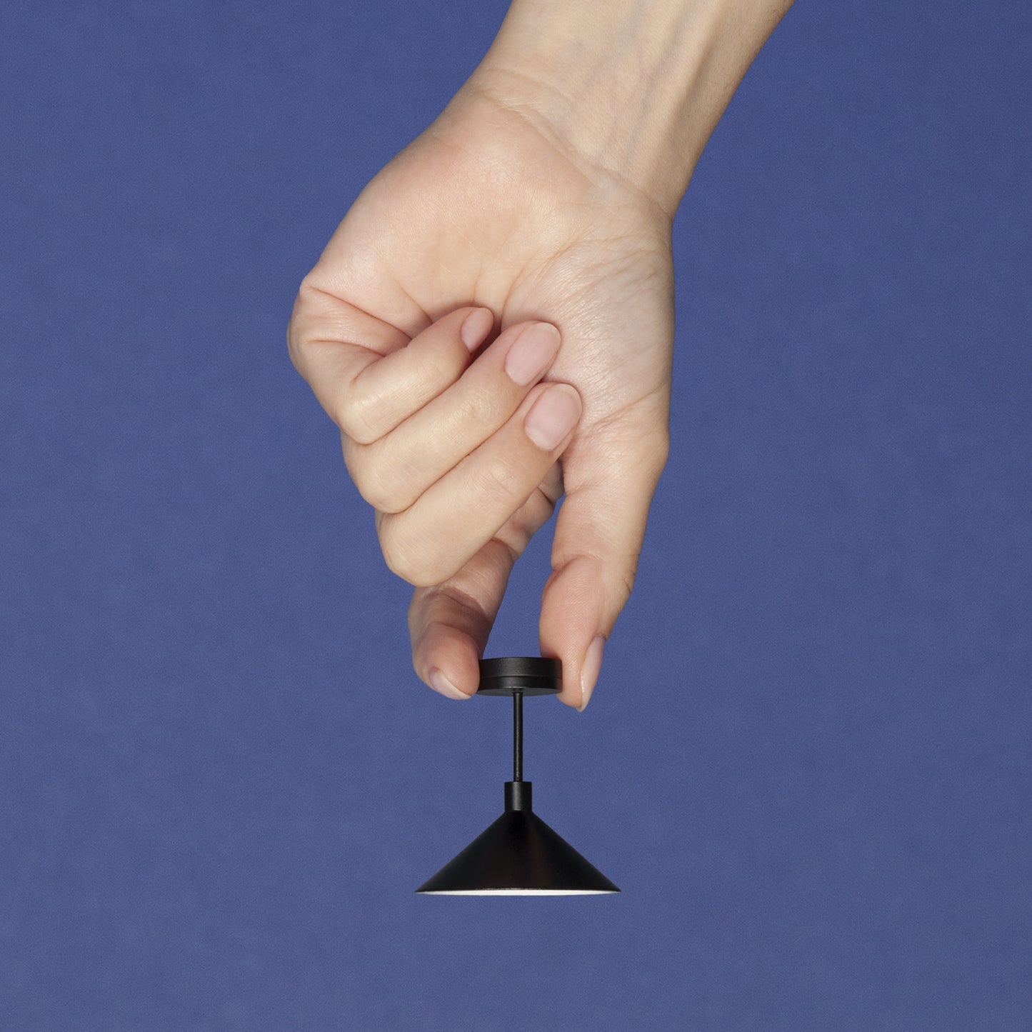 1/12 Scale Miniature Black Triangle Ceiling Lamp