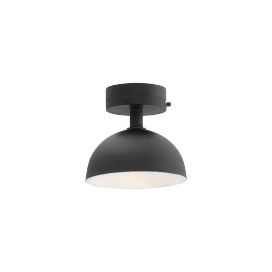 1/12 Scale Miniature Black Short Mushroom Ceiling Lamp