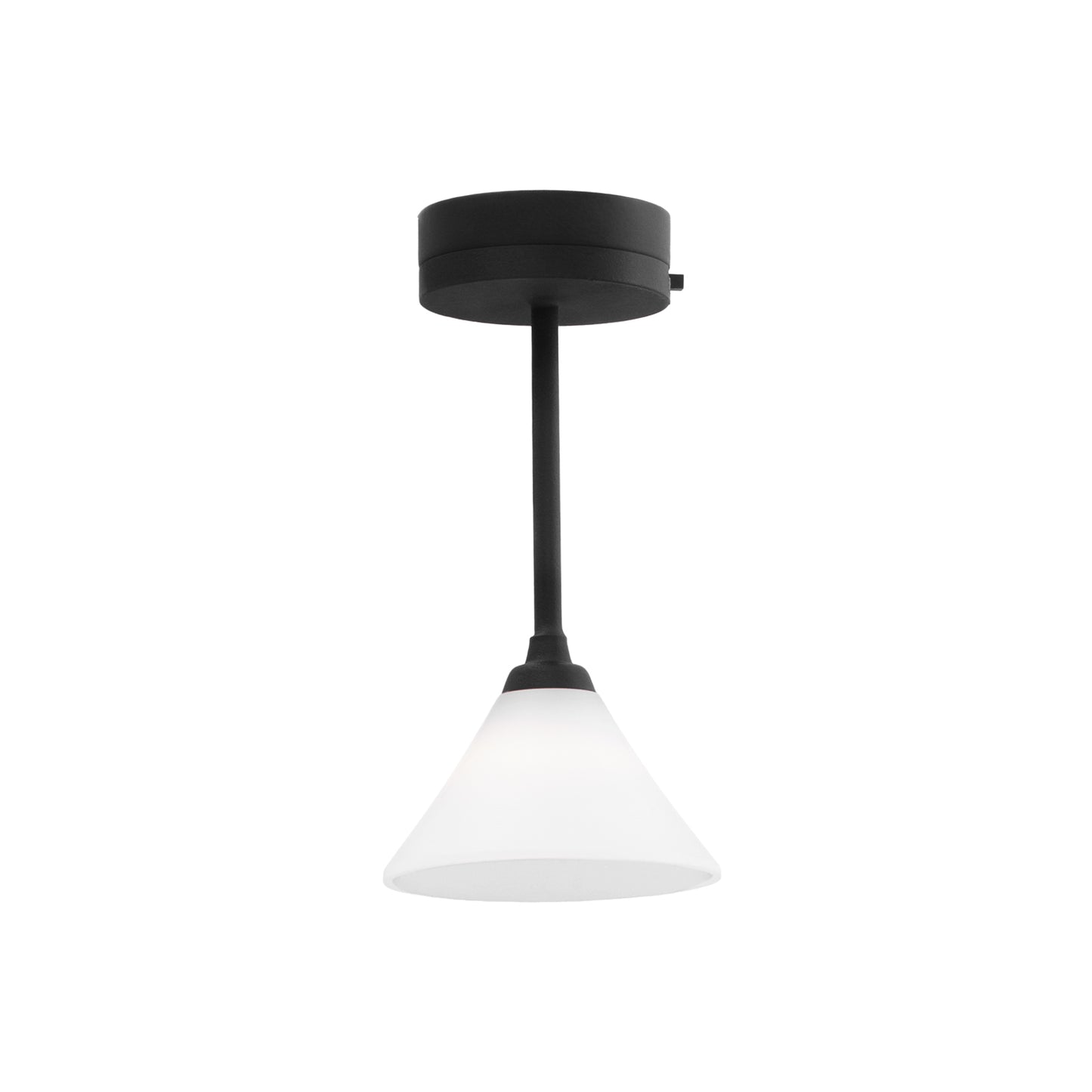 1/12 Scale Miniature Black Small Triangle Ceiling Lamp