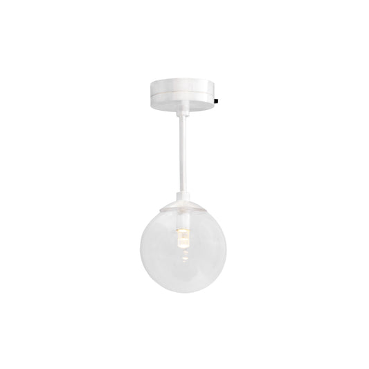 1/12 Scale Miniature Clear Globe Ceiling & Table Lamp