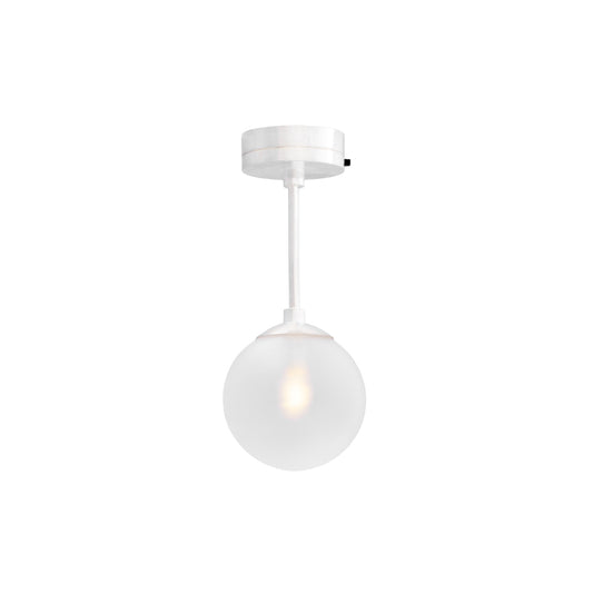 1/12 Scale Miniature FROSTED Globe Ceiling & Table Lamp