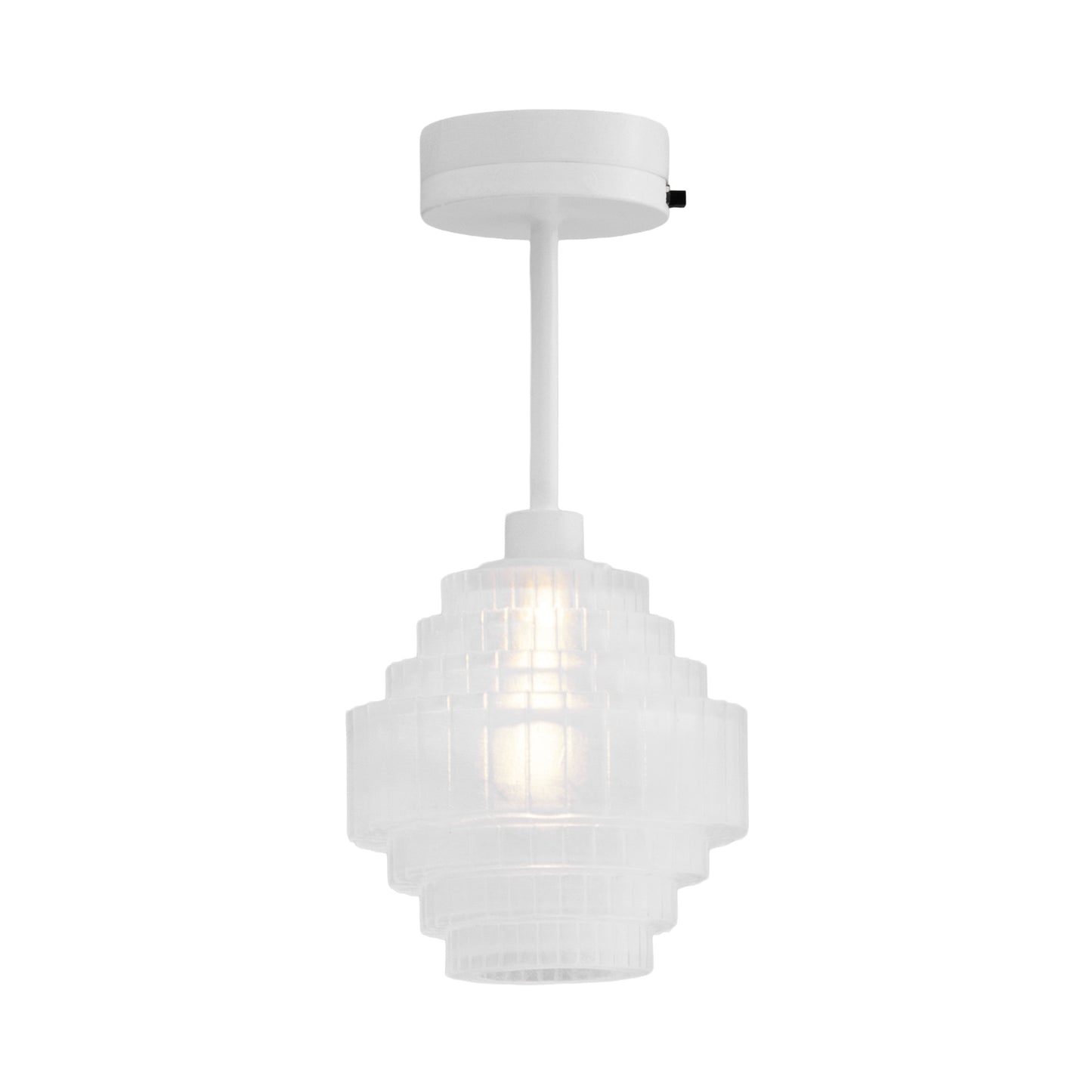 1/12 Scale Miniature White Chandelier Ceiling Lamp