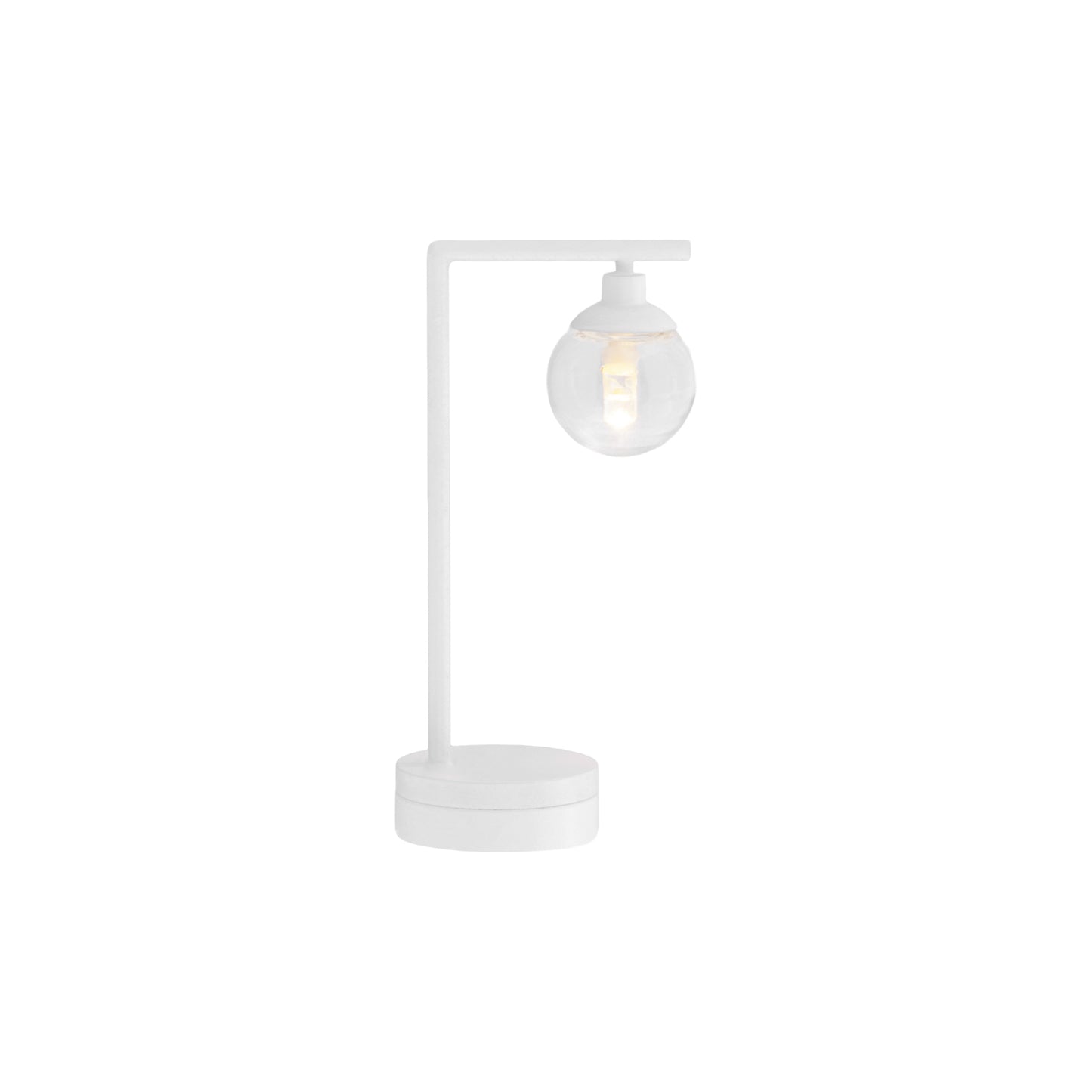 1/12 Scale Miniature White Hanging Globe Table Lamp