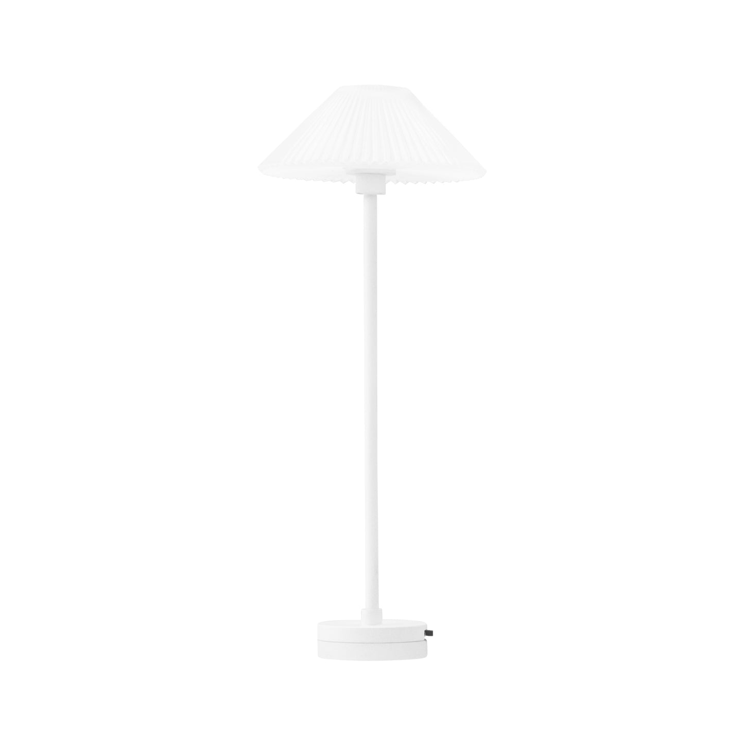 1/12 Scale Miniature White Pleated Floor Lamp