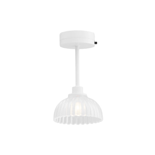 1/12 Scale Miniature White Scallop Ceiling Lamp