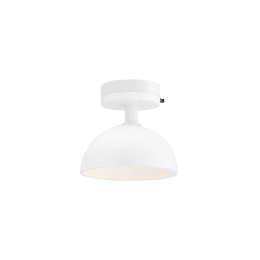 1/12 Scale Miniature White Short Mushroom Ceiling Lamp