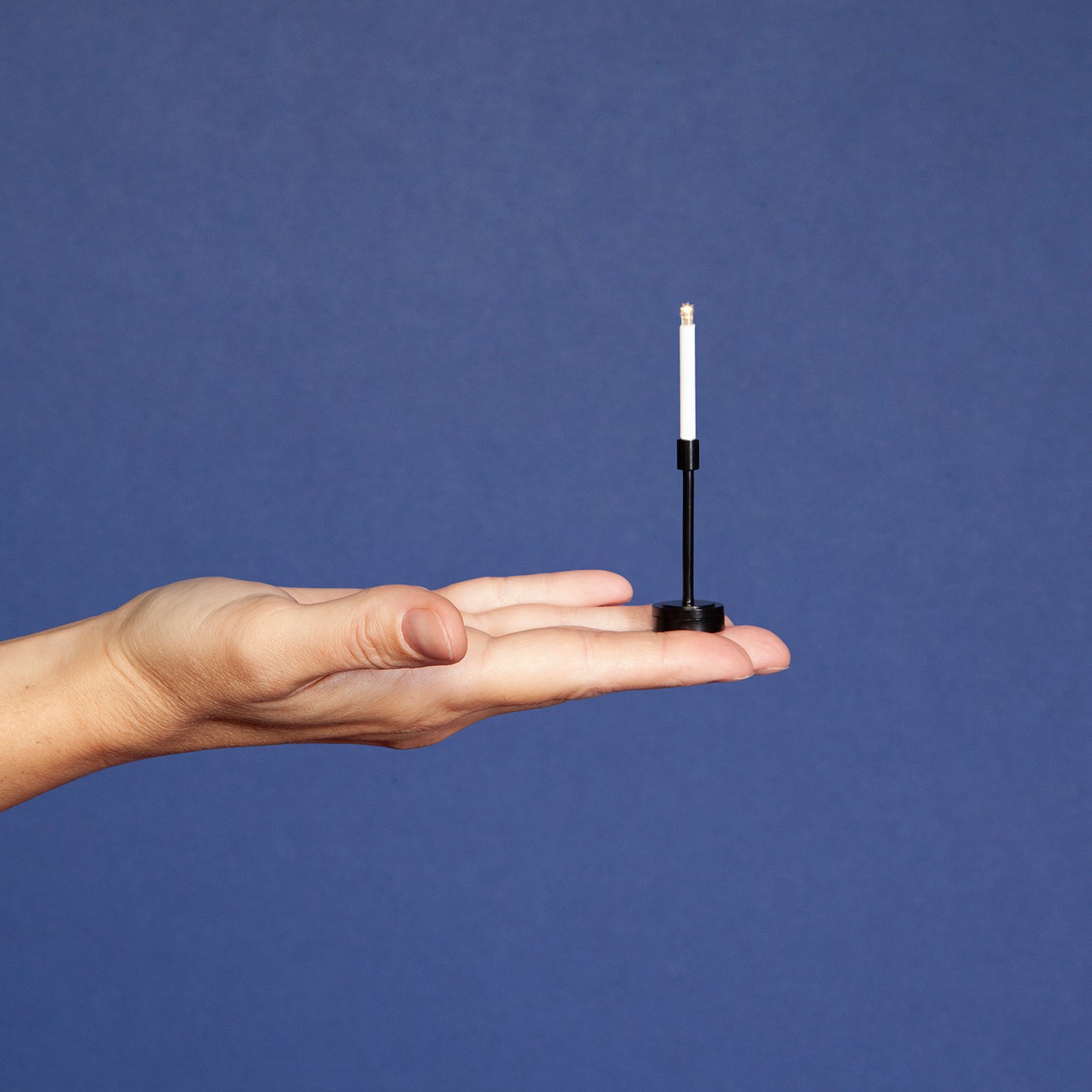 1/6 Scale Miniature Black Candlestick