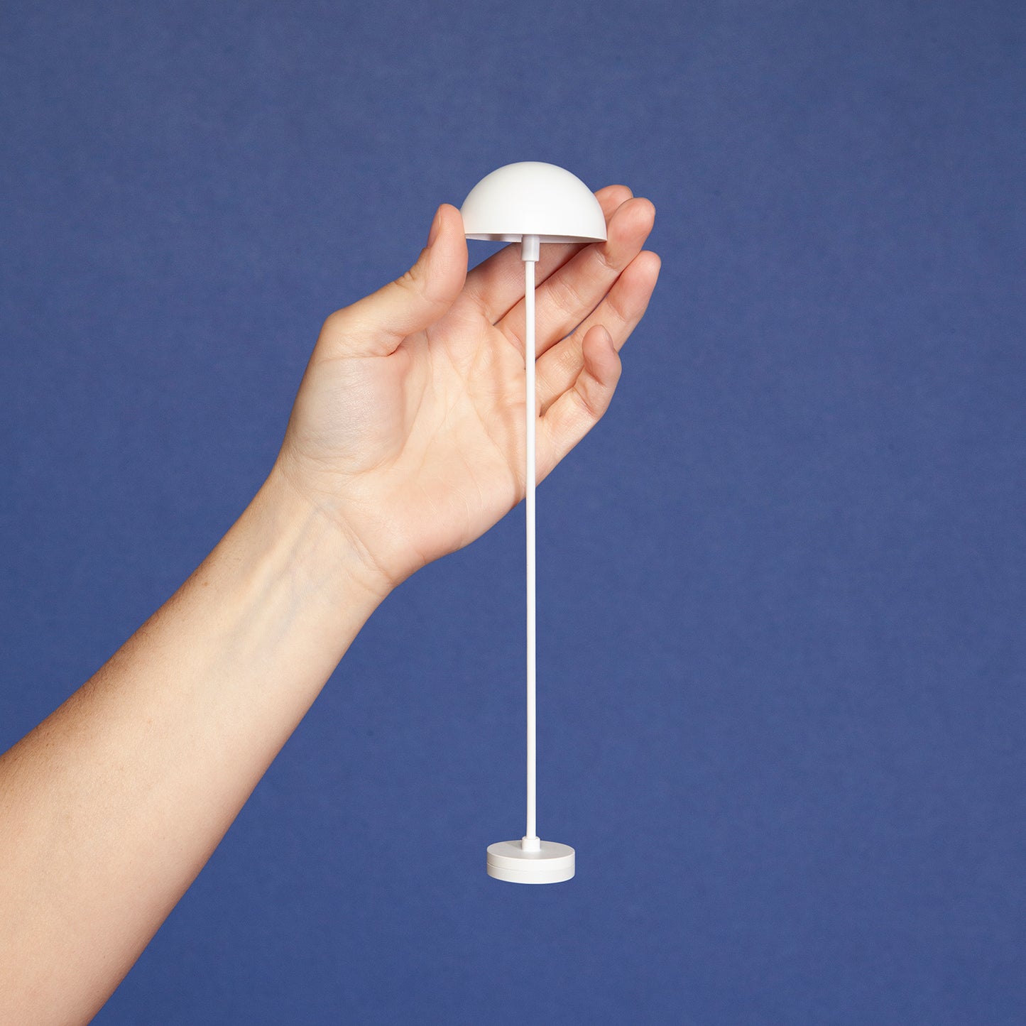 1/6 Scale Miniature White Mushroom Floor Lamp