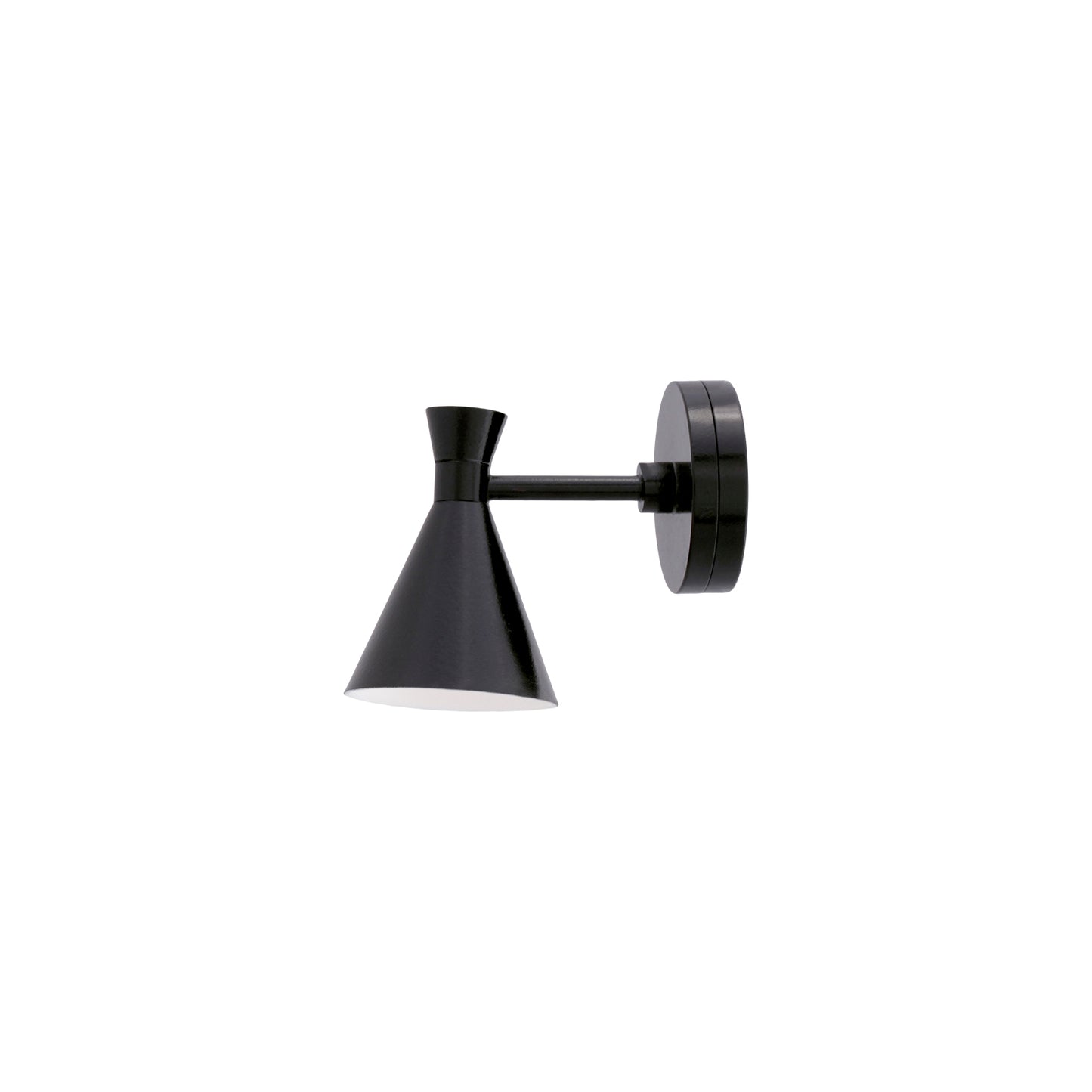 1/6 Scale Miniature Black Shade Wall Lamp