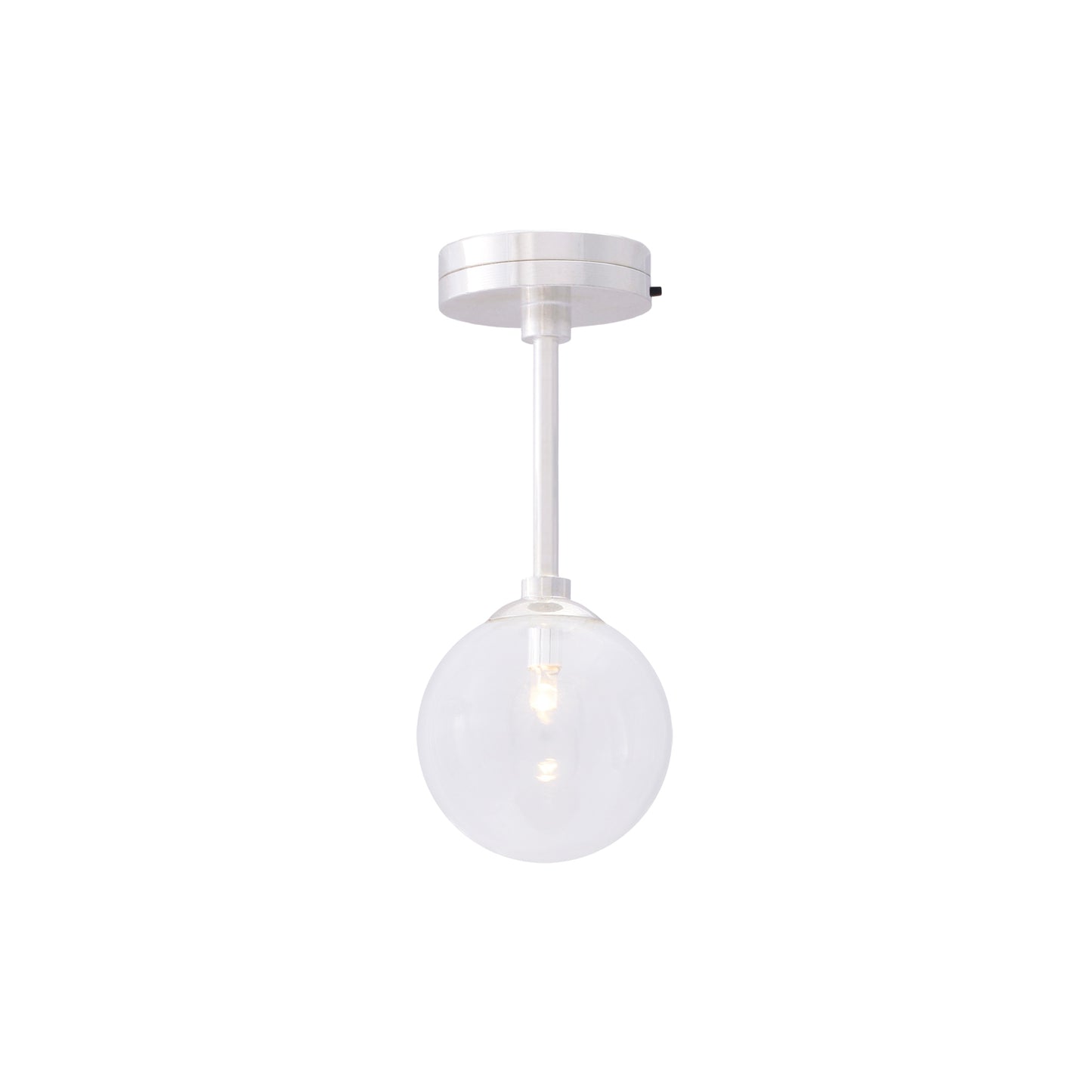 1/6 Scale Miniature Clear Globe Ceiling & Table Lamp